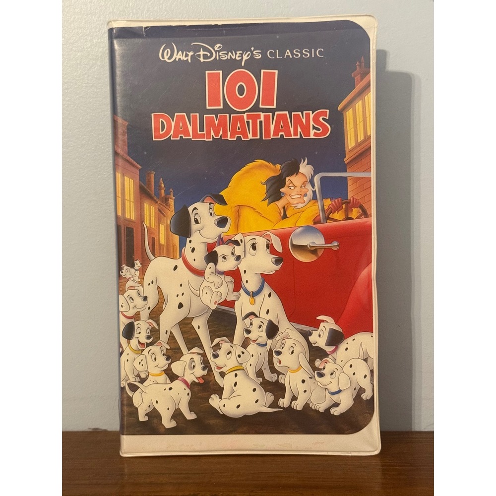 Disney 101 Dalmatians VHS Rare Black Diamond Edition Vintage 1263 Clamshell Case